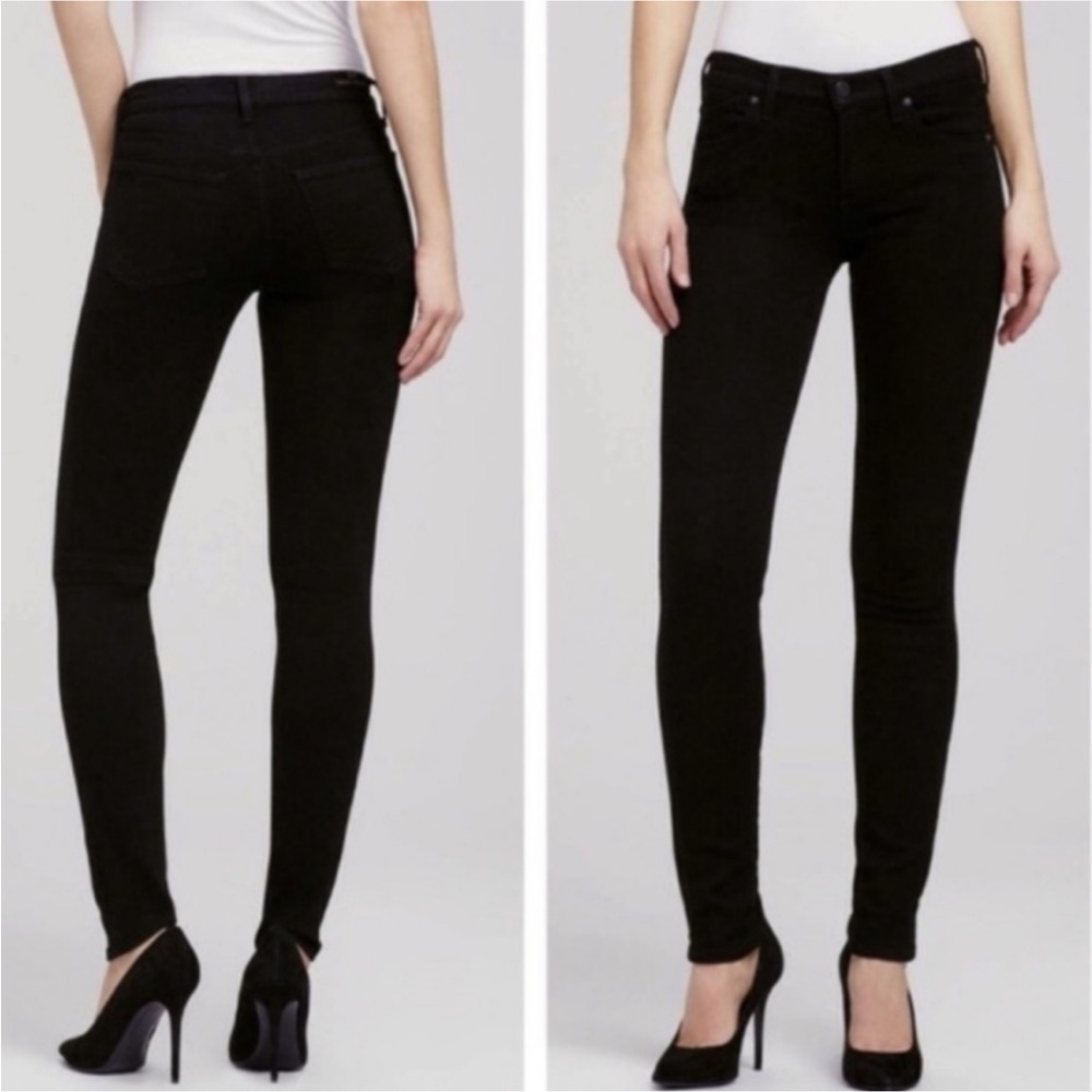 𝅺CITIZENS OF HUMANITY Avedon Slick Skinny Leg Mid Rise Jeans in Black